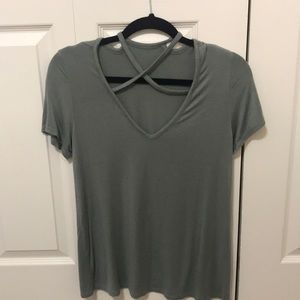 Criss cross Flowy Tee